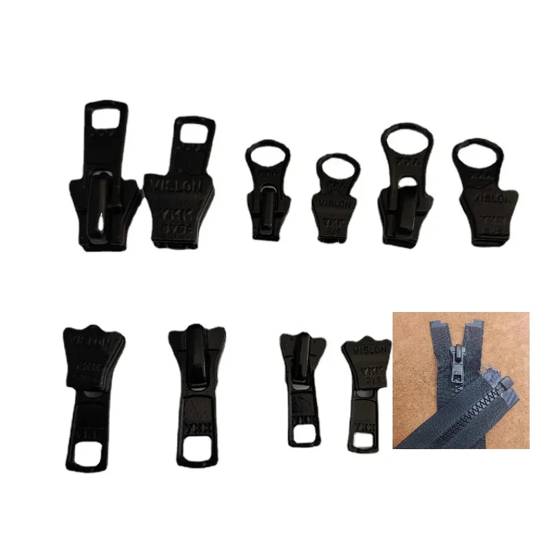 

50pcs/Lot 3#5#8#10# VS Plastic YKK Resin Zipper Slider Auto Lock Puller Repair Fittings Tailor Sewing Accessories