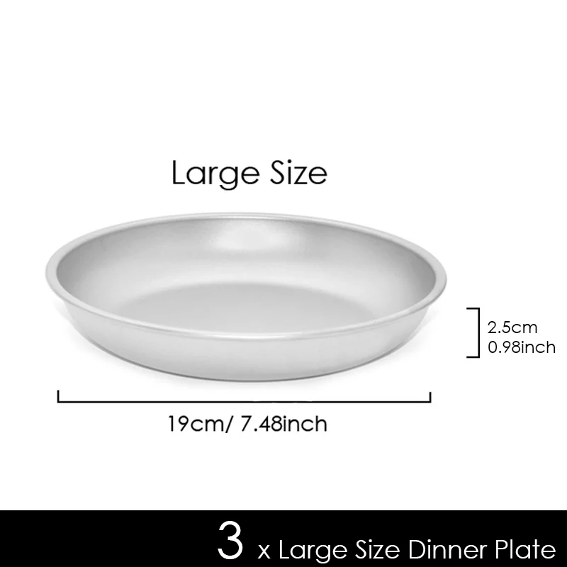 Titanium camping plate set Camping Equipment Cooking Camping Boutique