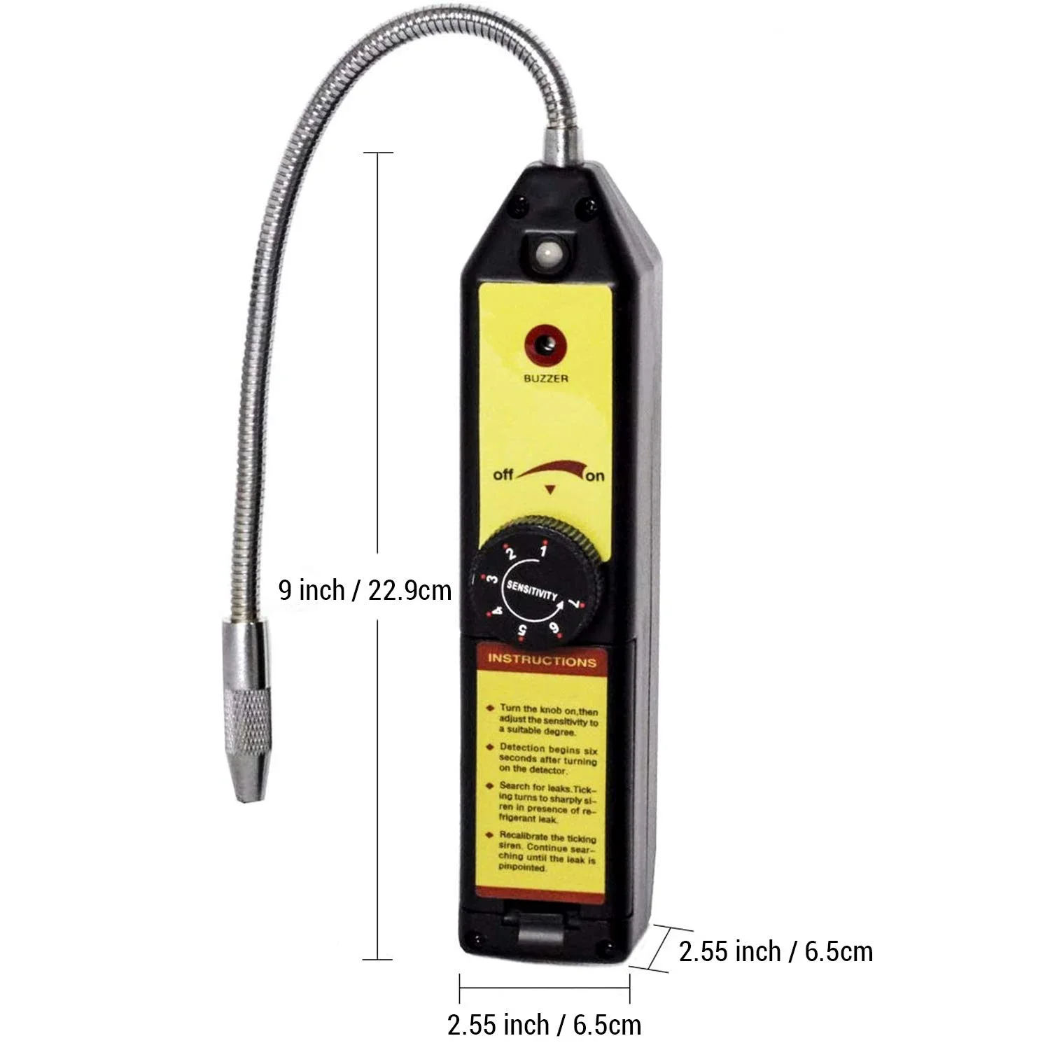 Freon Leak Detector Halogen Leak Detector R22 R410A R134A R1234YF HCFCs HFCs Refrigerant Gas HVAC Air Conditioner Detection Tool