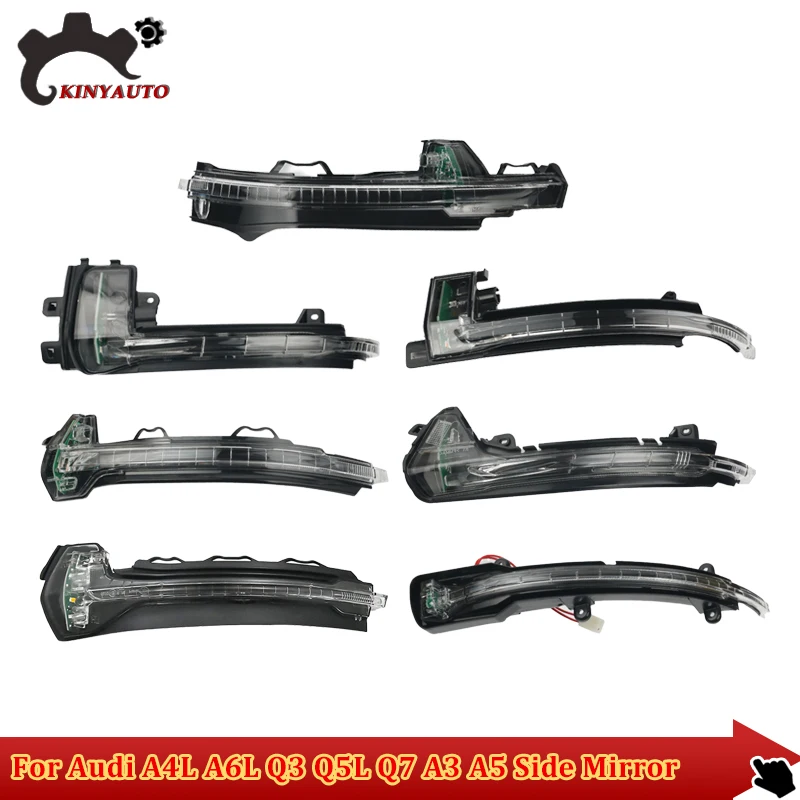 

For Audi A4L A6L Q3 Q5L Q7 A3 A5 Side External Rearview Mirror Turn Signal Light Lamp Holder Flasher Flashing Light