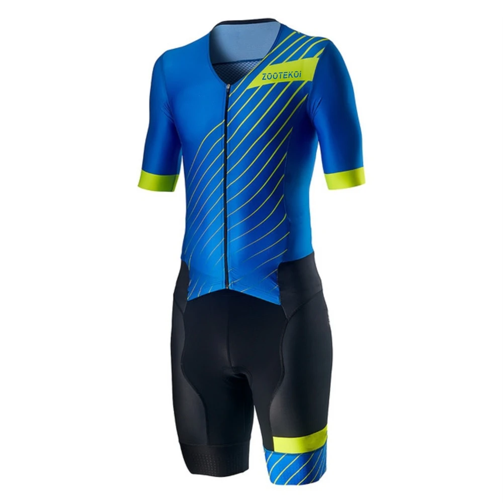 

ZOOTEKOI-Conjunto de ropa de Ciclismo para hombre, traje de manga corta, Maillot de ciclismo de montaña, Jersey de bicicleta