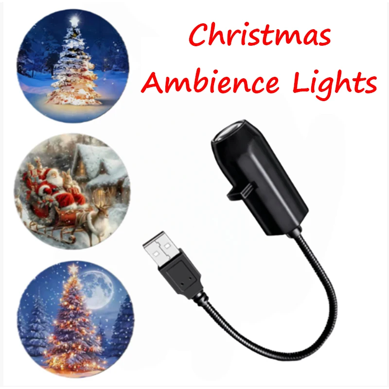 Projektor świąteczny LED, oświetlenie sceniczne na imprezy, dekoracja świąteczna do wnętrz, oświetlenie tworzące świąteczną atmosferę, na dziedziniec, do wnętrz na festiwale.