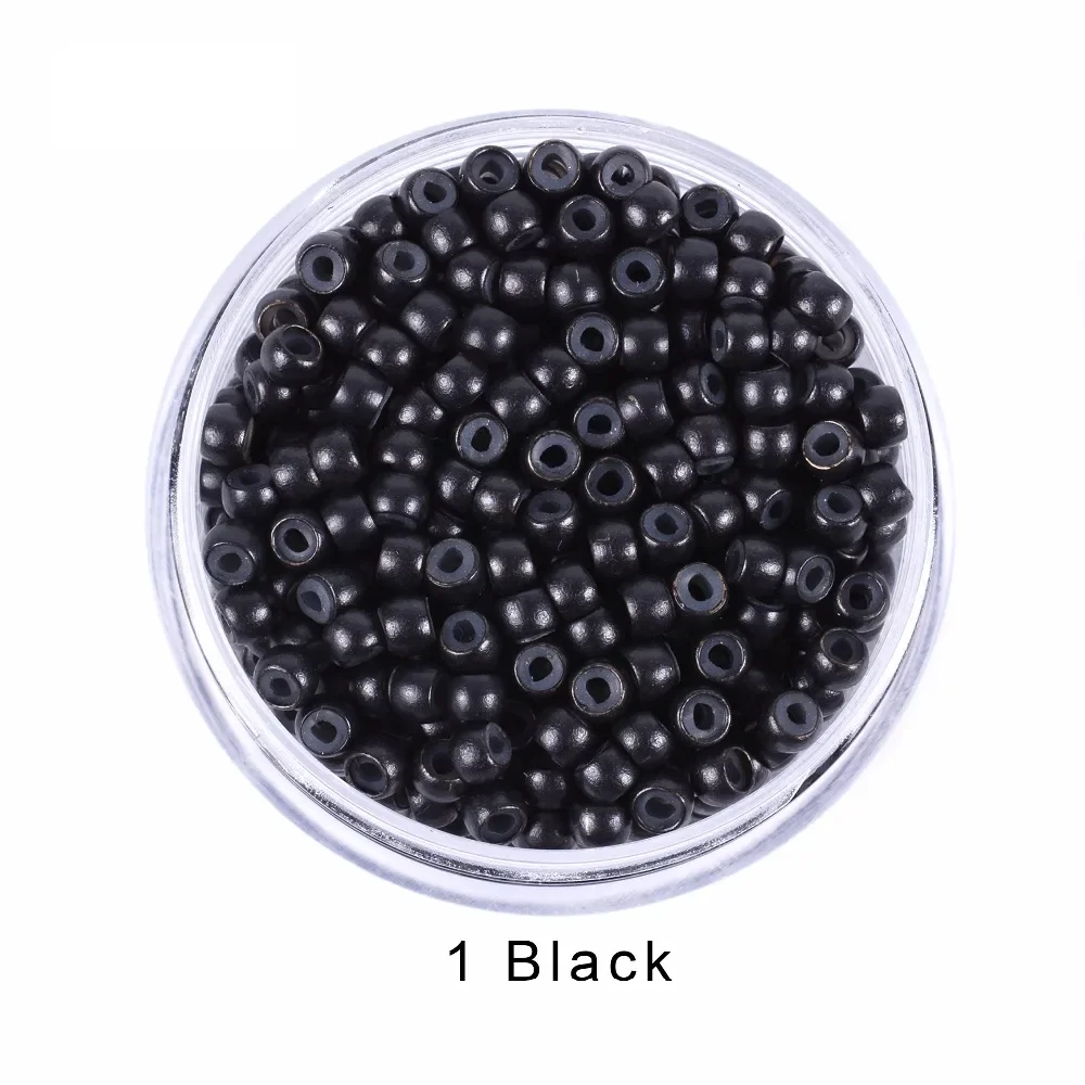 500 Pcs 3.0mm Silicone Nano Rings for Nano Rings Tip Remy Human Hair Extensions 7 Colors Optional