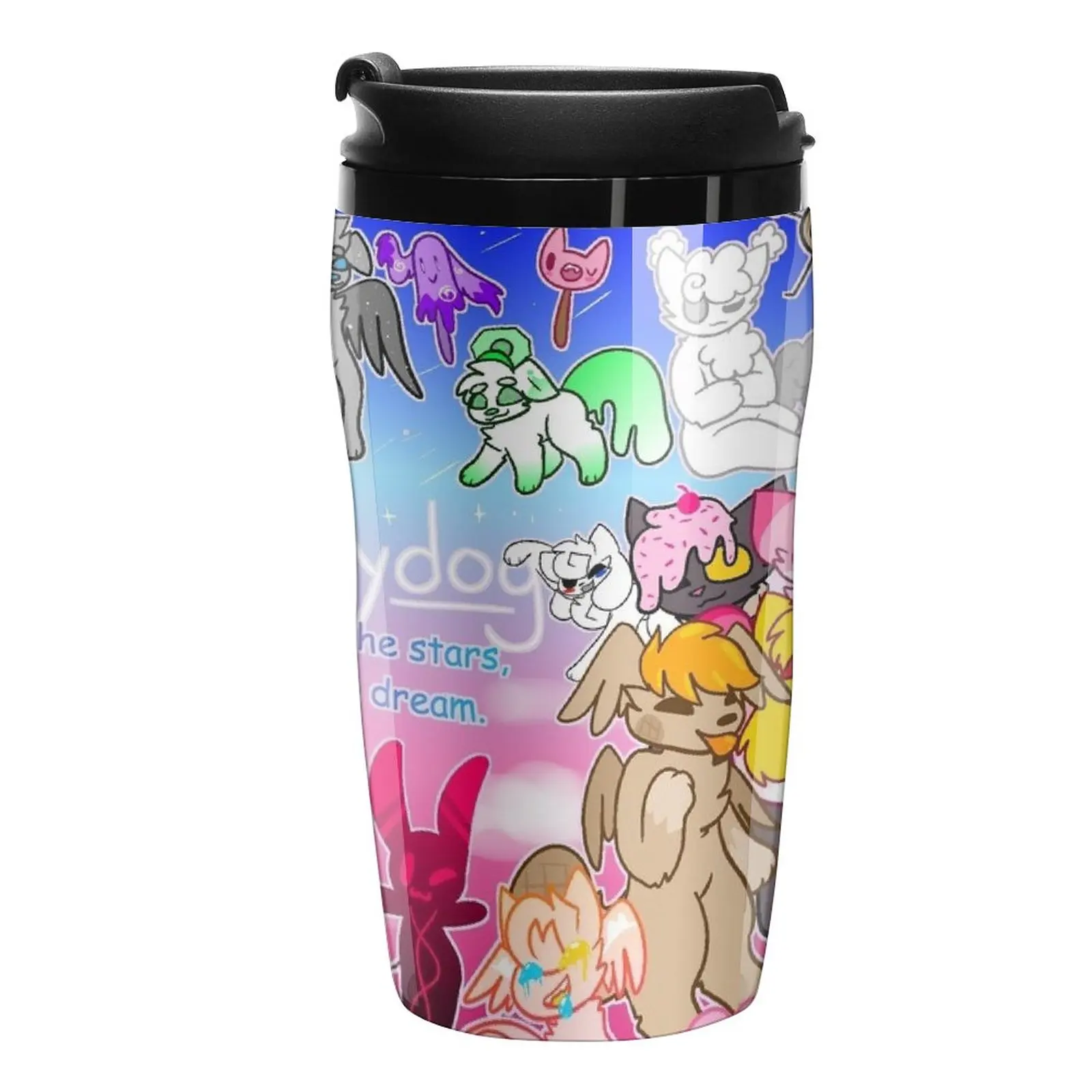 

New kittydog youtube banner Travel Coffee Mug Butterfly Cup Breakfast Cups