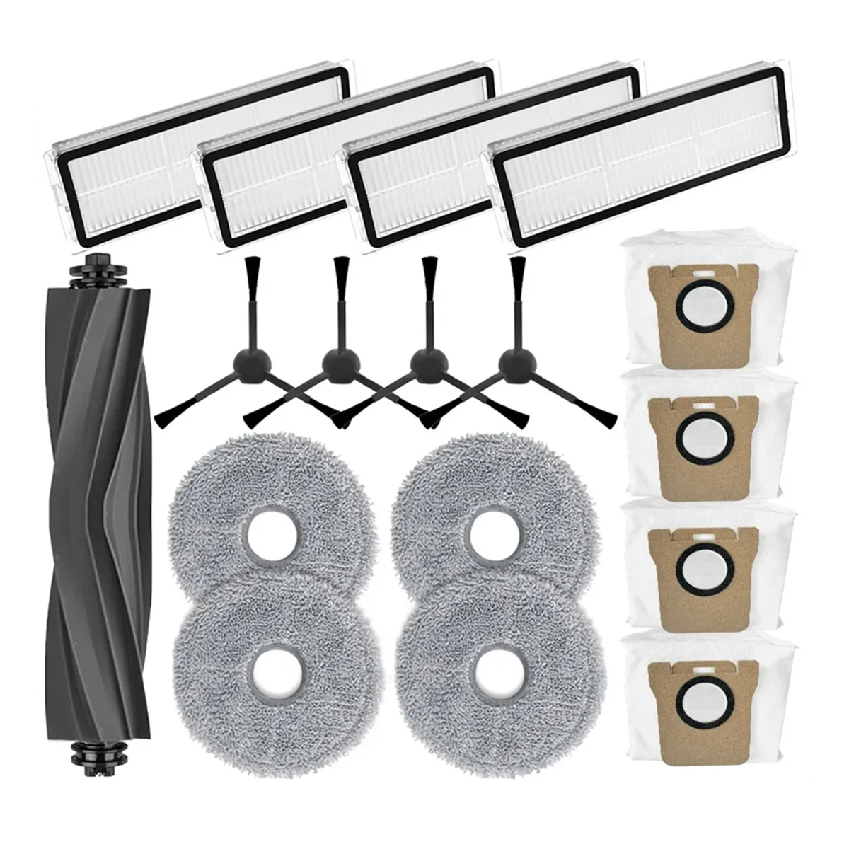 

Аксессуары для робота-пылесоса Bot L20, основная боковая щетка, Hepa фильтр, насадка на швабру, пылесборник