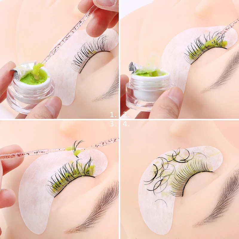 Eyelash Extension Supplies Makeup Set With Box Lash Glue Ring Microbrush Eye Patches Adhesive Tape Mascara Wands Cosmetics Tools