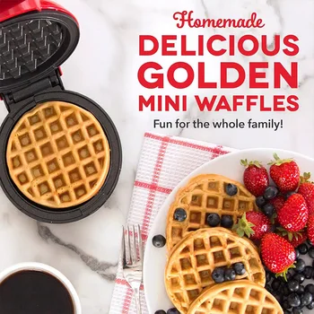 Mini Double-Sided Waffle Maker 2