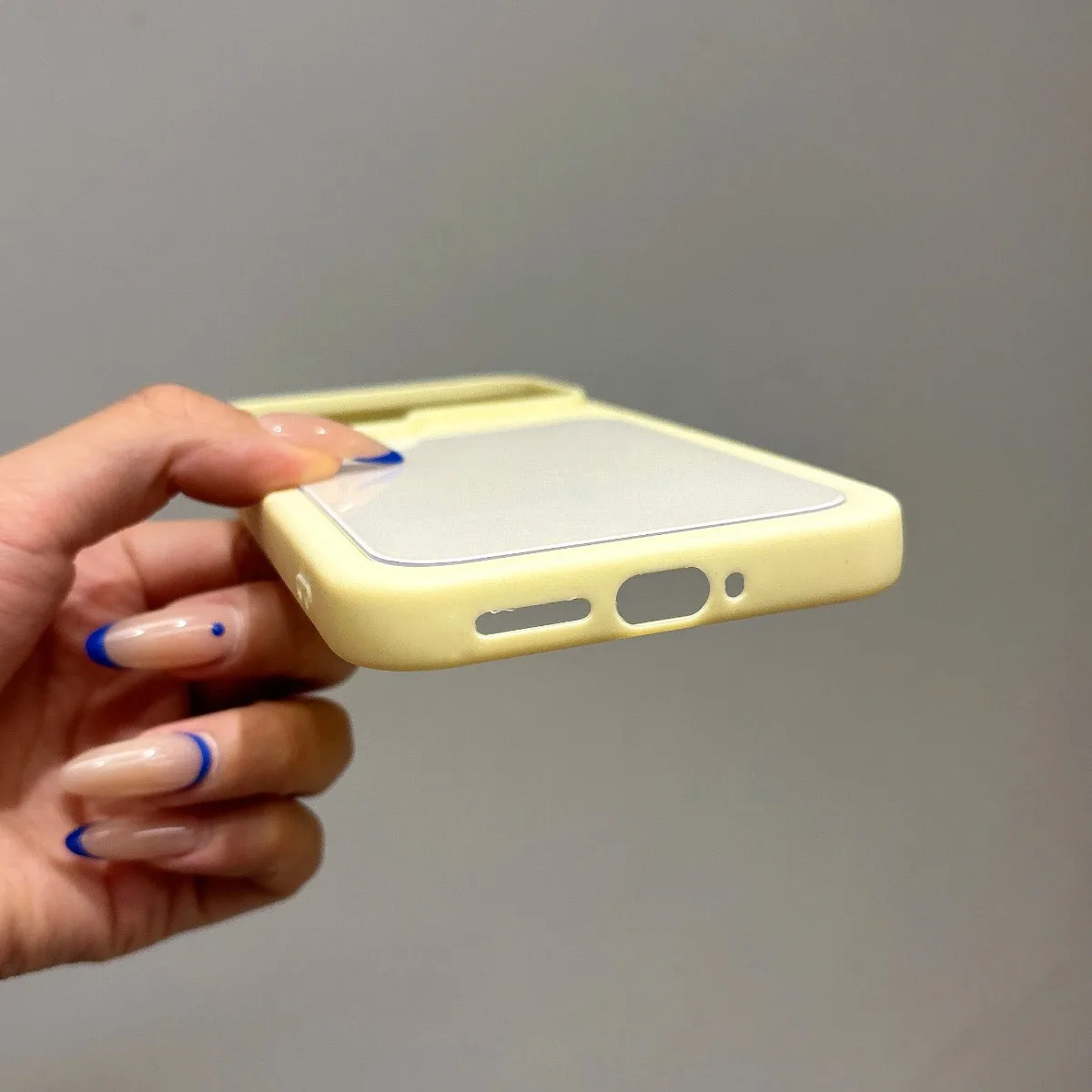 Macaron Color Mirror Phone Case - Soft Silicone Shockproof Cover