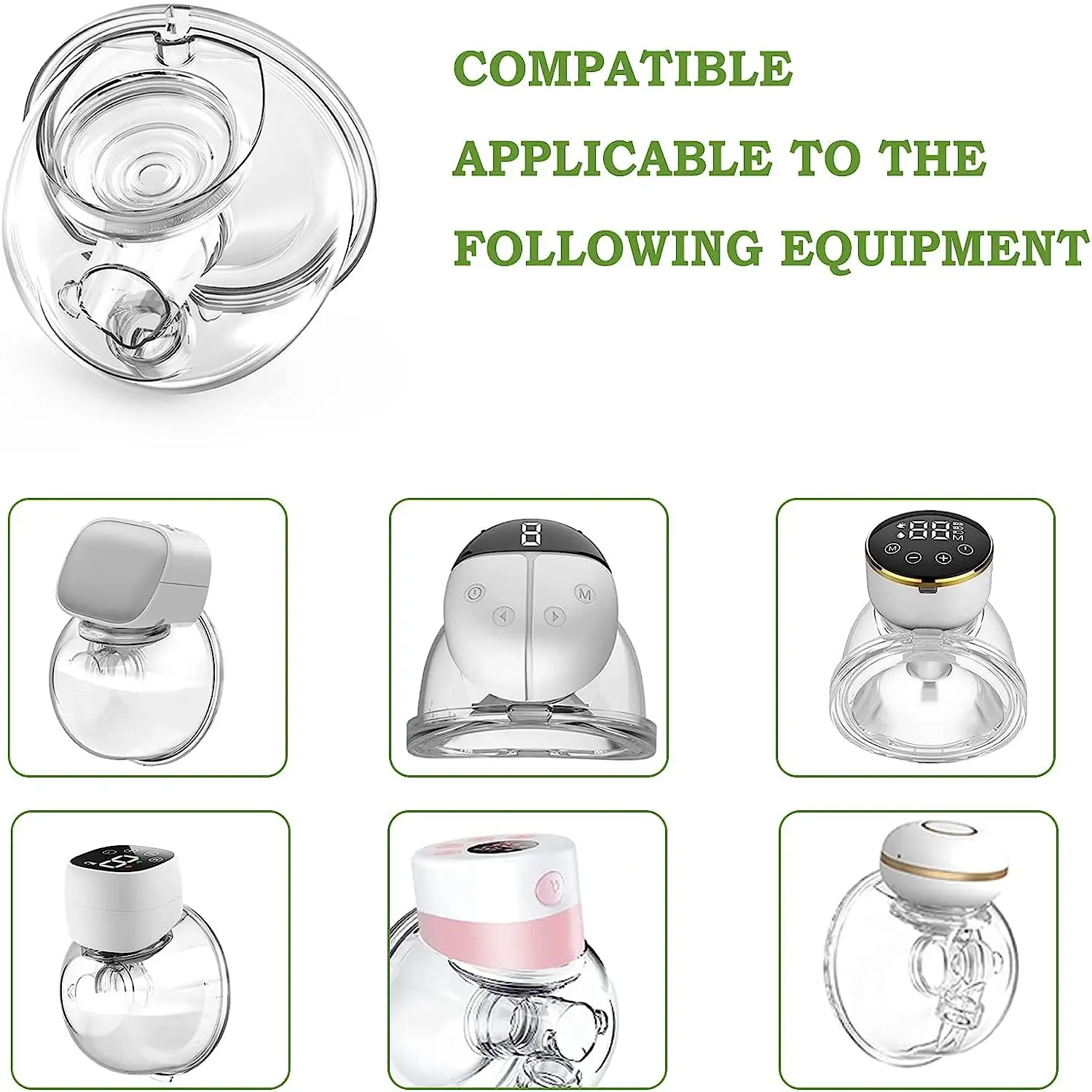 Silicone Breast Milk Collector Wearable Milker Accessories For S9/S12 Breast Pump Cup Breastfeeding Milk Collection Cover 4