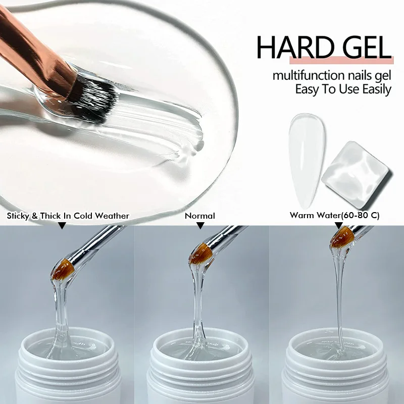 CHUNSHU Builder Extension 네일 젤 클리어 누드 컬러 스컬 프팅 하드 젤 네일 용 빠른 확장 향상 네일 아트 셀프 레벨링 30ml 