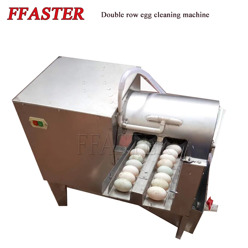 

Double Row Electric Egg Washing Machine Chicken Duck Goose Egg Washer Egg Cleaner Wash Machine Poultry Farm Equipment