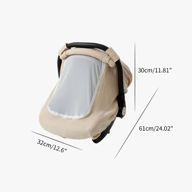 Car Seat Covers for Babies Portable Baby Car Seat Cover for Boys Girls Infant Carseat Covers Kick-Proof Car Seat Canopy