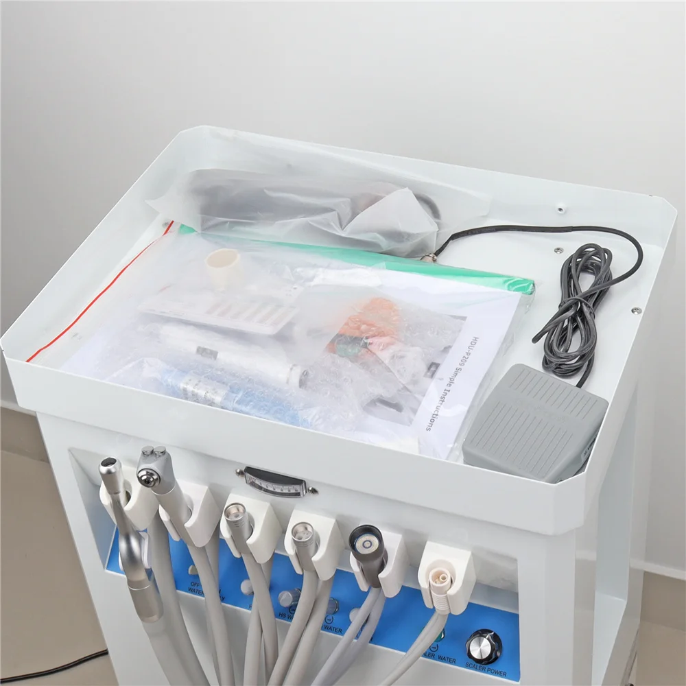 Dental  use Mobile Portable Mobile Dental Unit with Air Compressor