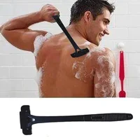Razor Men Back Shaver Male Machine Hair Shaver Safety Long Handle Foldable Trimmer Body Leg Handle Removal Shaving Razor Tool 2