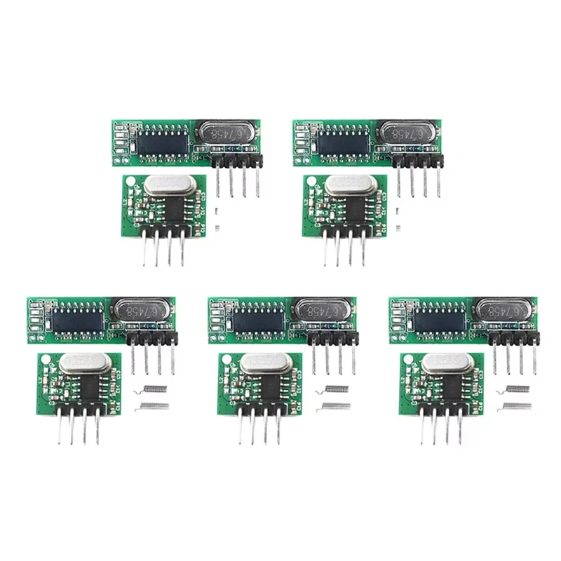 A7THK-433 Mhz Superheterodyne RF Receiver And Transmitter Module Wireless Module Diy Kit Antenna