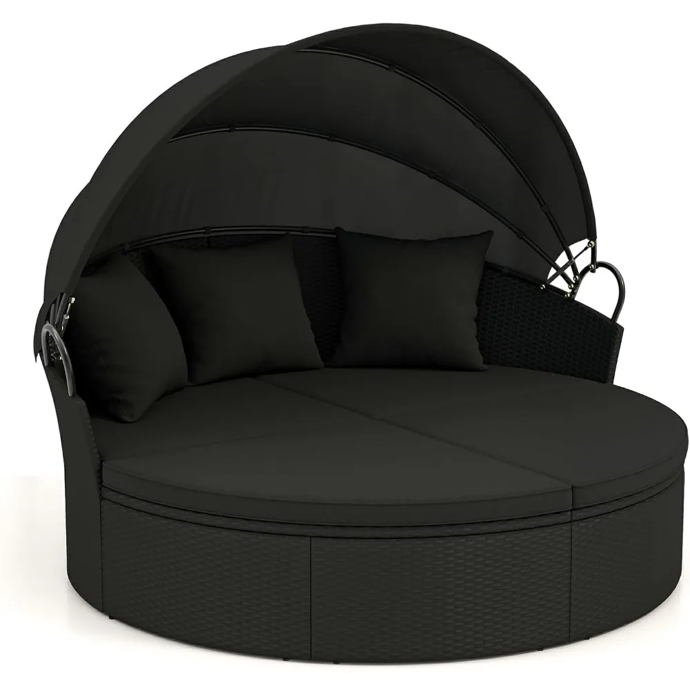 Outdoor Rattan Daybed Sofa 1