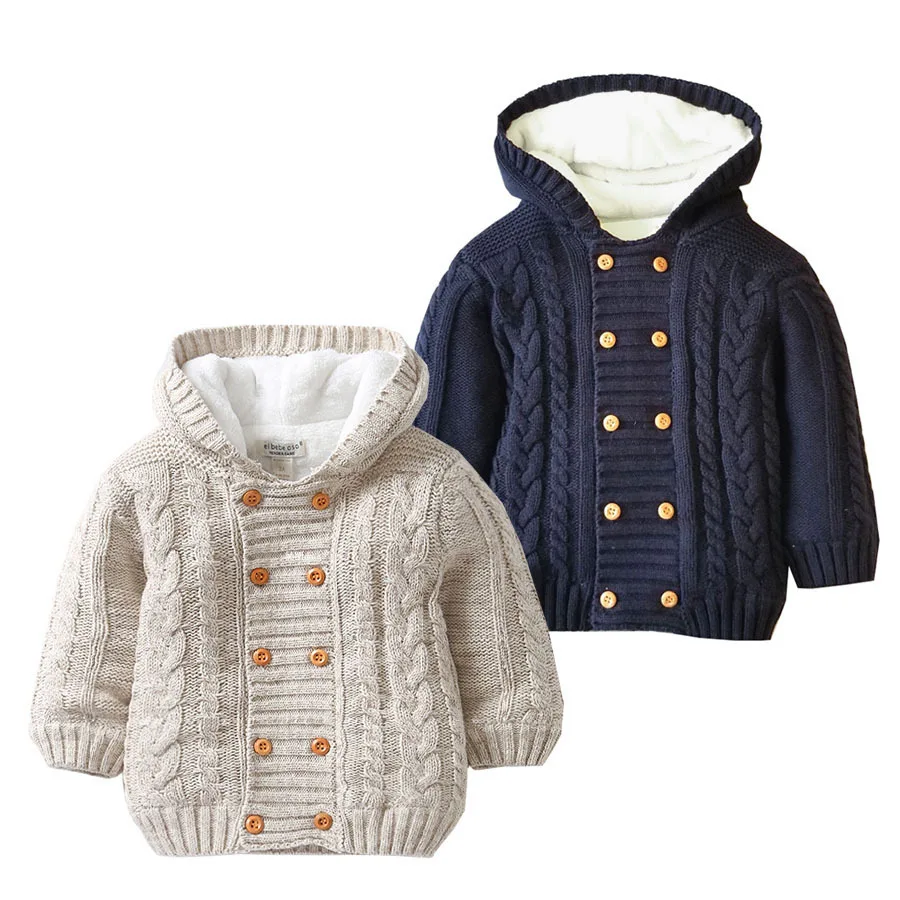 winter coat baby girl newborn warm jackets infant baby coat winter baby clothing knitting baby jacket hooded velvet baby clothes