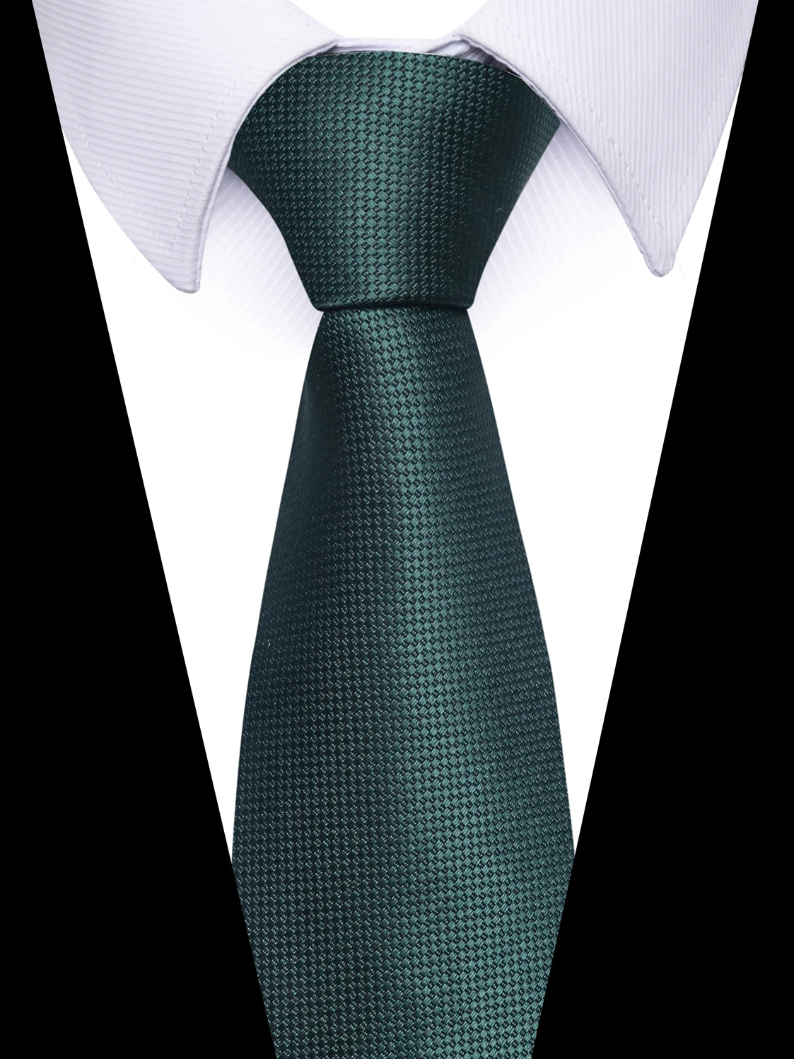 100% Silk Brand Ties Men Jacquard Silk 8 cm Necktie Suit Accessories Solid Black Fit Business Workplace