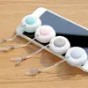 Cell Phone Screen Wipe Macaron Shape Cleaning Cloth Pendant Multifunction Cleaning Tools Glasses Lens Cleaner Key Pendant Gift 2