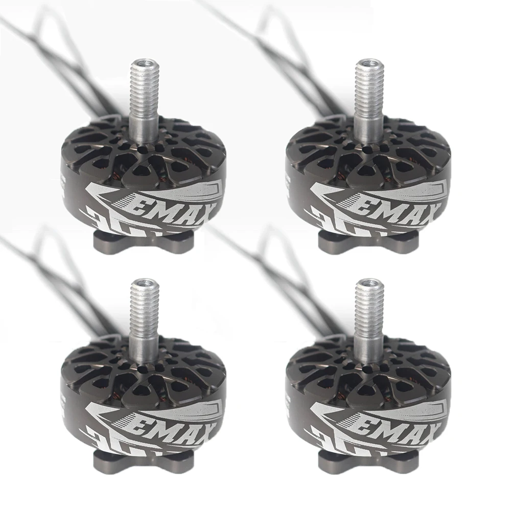 Moteur brushless 1700KV pour voiture RC, vue latérale avec câbles et connecteurs.