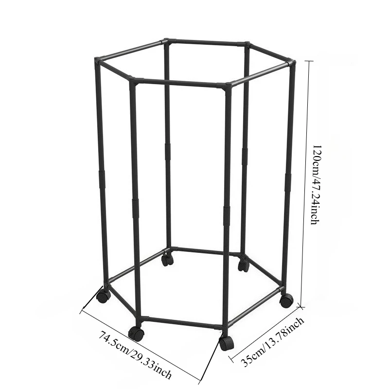 Hexagon Rotating Clothes Rack 6