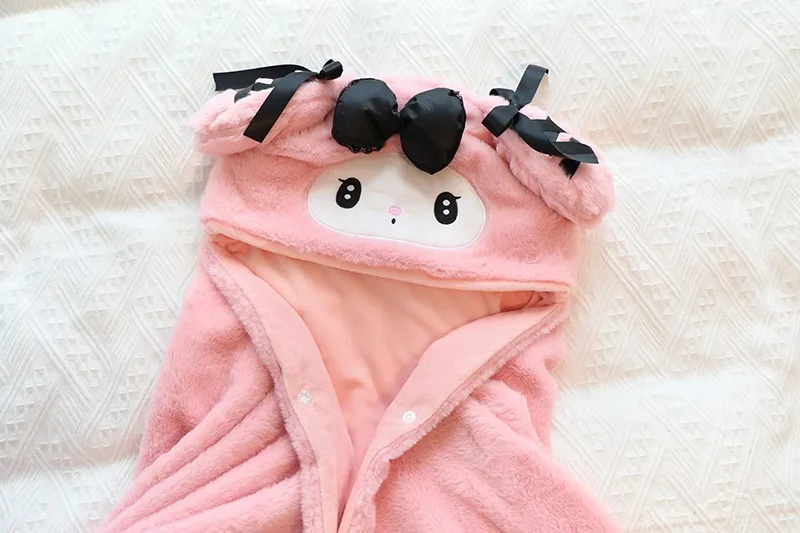My Melody Kuromi Hooded Cloak Home Blanket Cape Air Conditioning