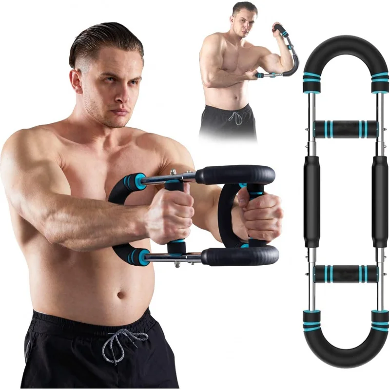 HOTWAVE Twister Arm Exerciser,Adjustable Spring Workout Bar, Portable Home Fitness Equipment