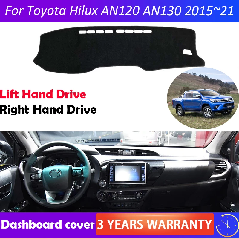 

Противоскользящий коврик для Toyota Hilux AN120 AN130 2015 ~ 2021 2016 2017 2018 2019