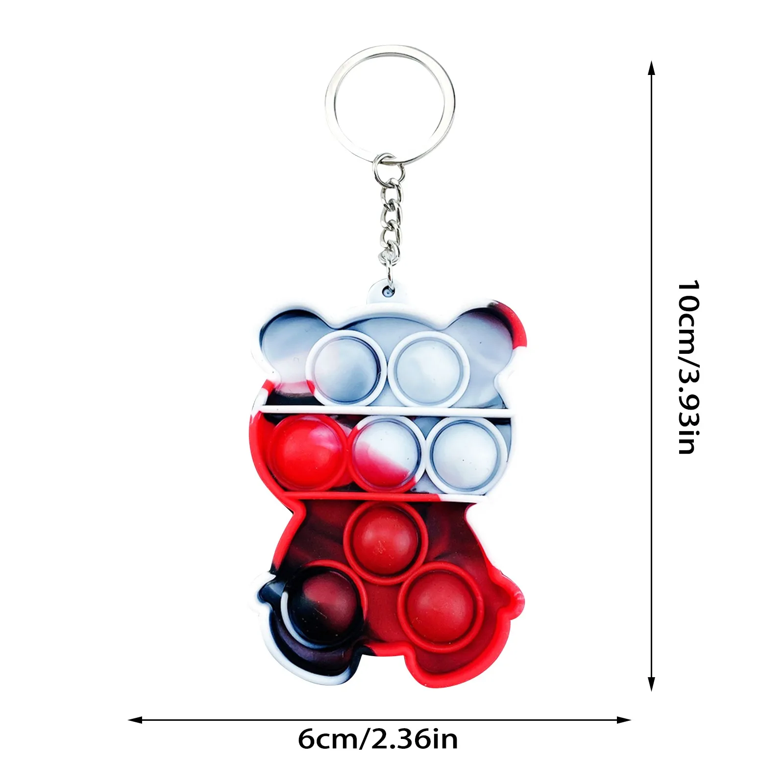 Mini Pops Simple Dimple Keychain Its Push Bubble Anxiety Sensory Fidget Toy Anti Stress Relief For Autism Adults Key Chain Toys squishy mesh ball Squeeze Toys