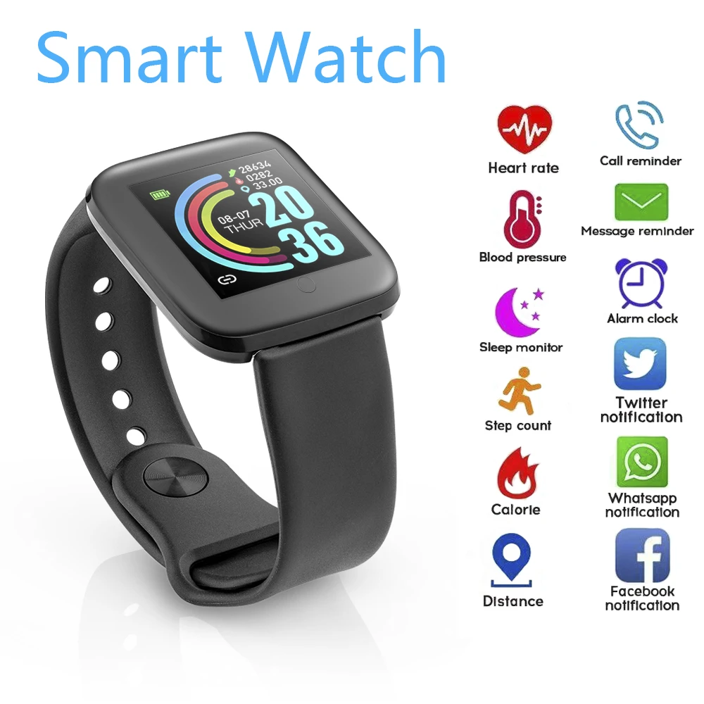 2021 Smart Watch Men Women Bluetooth Blood Pressure Heart Rate Monitor Sport Smartwatch Fitness Tracker For Xiaomi Huawei IOS