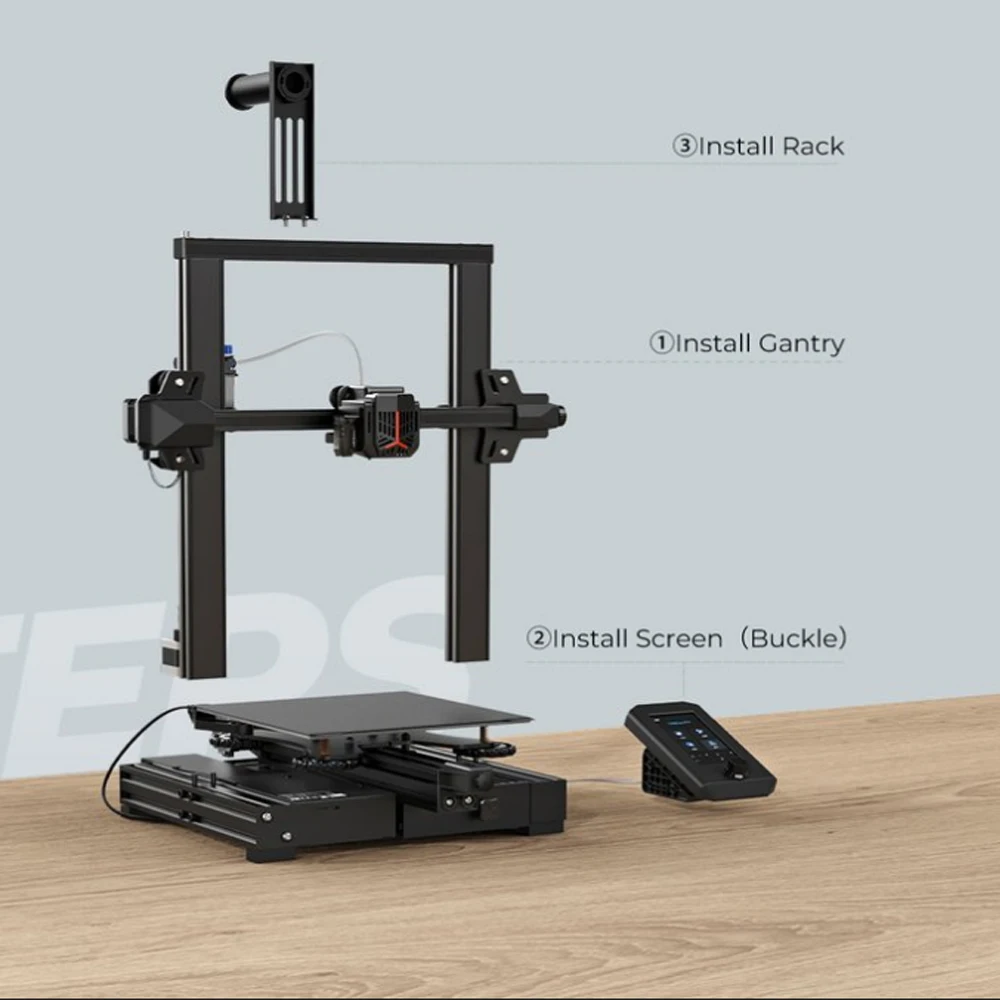 Creality Ender-3 – imprimante 3D Ender-3 améliorée, avec kit d'accessoires,  ensemble de verre, v-slot, extrudeuse MK, reprise d'impression en cas de  panne de courant - AliExpress