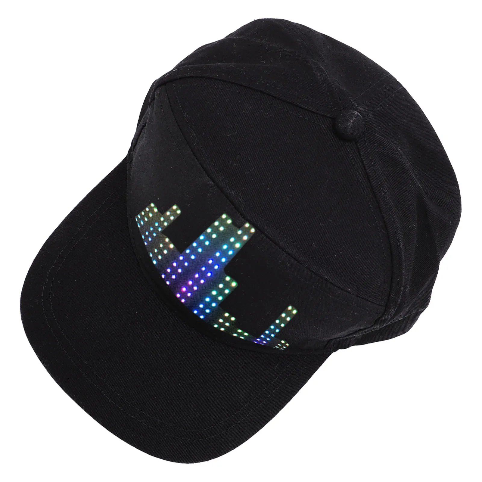 LED 디스플레이 야구 모자 앱 프로그래밍 가능 조절 가능 면 소재 탈부착 가능 12x32 LED 디스플레이 모자