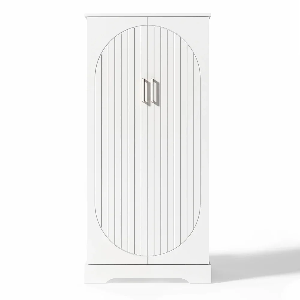 60×35×128cm Moderner Küchenschrank – LED-Licht, geräumige Aufbewahrungsfächer, ideal für Küche, Esszimmer und Speisekammer – Detail 18
