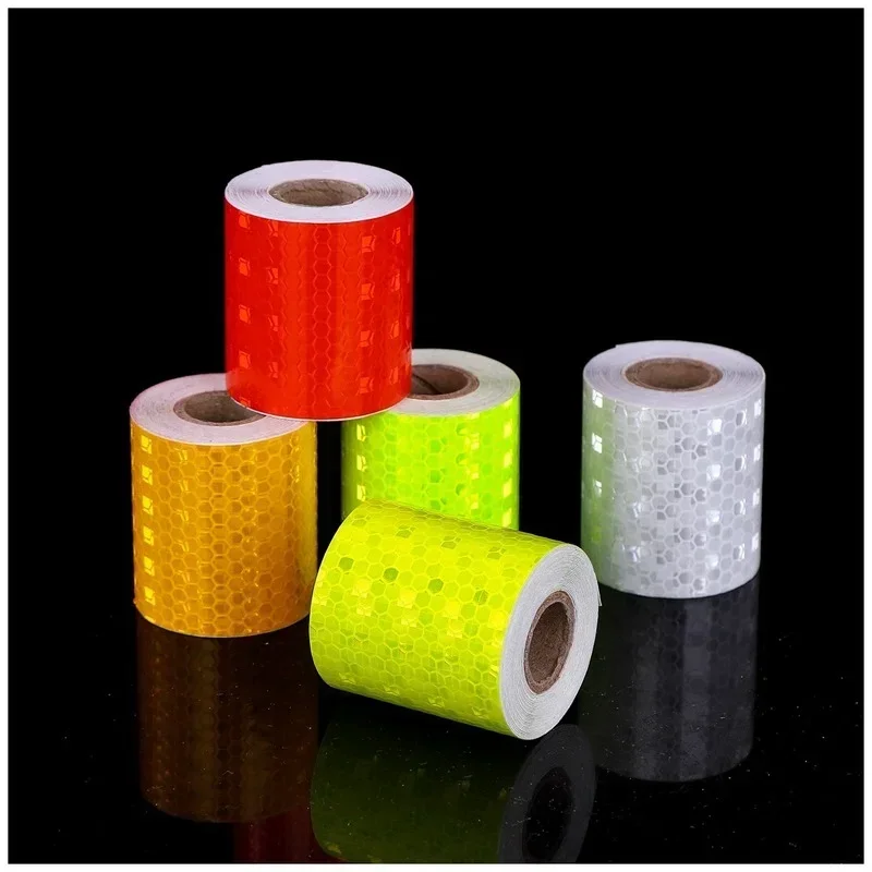 Reflective Tape Bands 6 Colors Reflective Strip 5cm X 3m Reflective Car Sticker Tape Car Truck Trailer Safety Accessories reflective tape bands