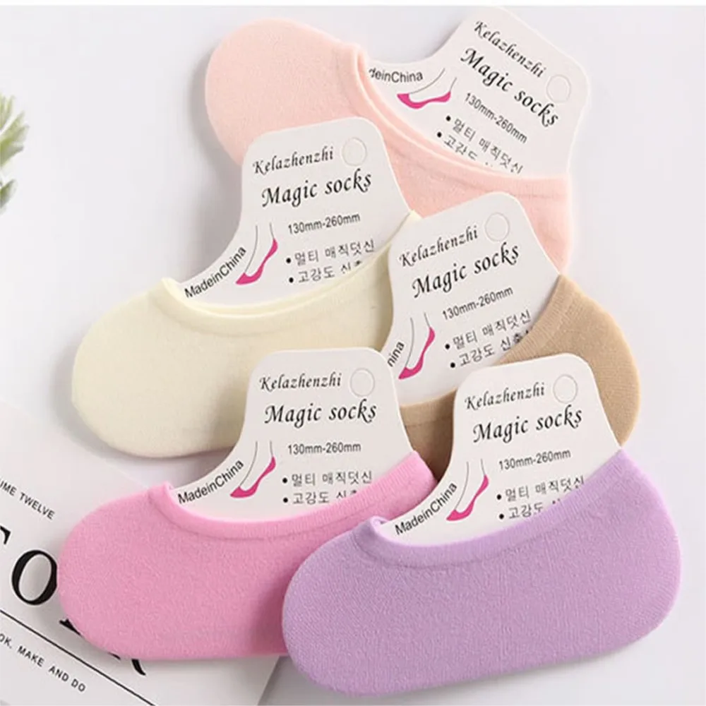 Magic Socks Shallow Mouth Invisible Kids Boat Socks Silicone Anti-skid Baby Girl Socks Spring Summer Super Elastic T