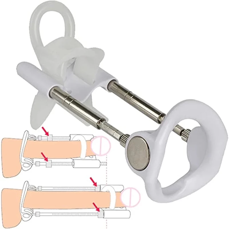 Penis Enlargement Stretch Clamp Extender Stretching Exerciser Traction Device For Men Portable Sport Train