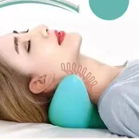 Cervical Massage Pillow Breathable C-type Pillow Assisted Sleep Soft Material Traction Support Massage Pillows Home Accessories