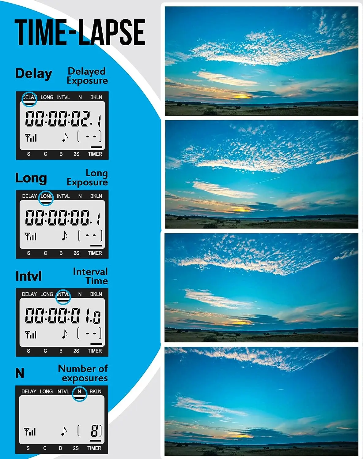 Câmera Temporizador Remoto Intervalômetro Timelapse Liberação do Obturador para Nikon 10-pin z8 z9 d6 d5 d4 D850 D810 D800 D700 D500 D300 Wtr2 - Image 6