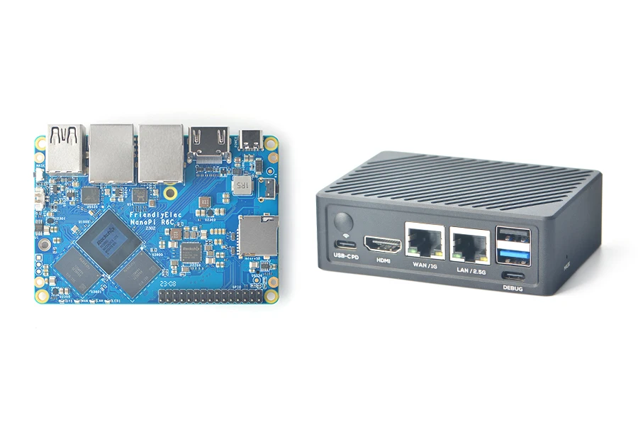 NanoPi R6C   , 2.5G ⰡƮ RK3588S 8 + 32GB SSD Ȯ