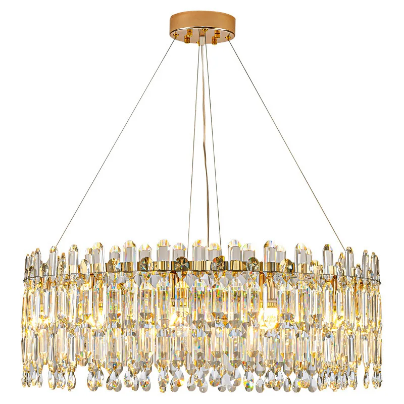 Modern Luxury Crystal Pendant Light LED Chandelier Living Room Kitchen Lamp Home Decor Decorative Ceiling Lighting Light Fixture 5