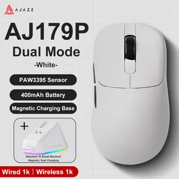 Ajazz AJ179 Apex PAW3950 Wireless Gaming Mouse with RGB Charging Dock, Computer Macro Mouse Gamer,Lightweight Ergonomic PC Mice 11