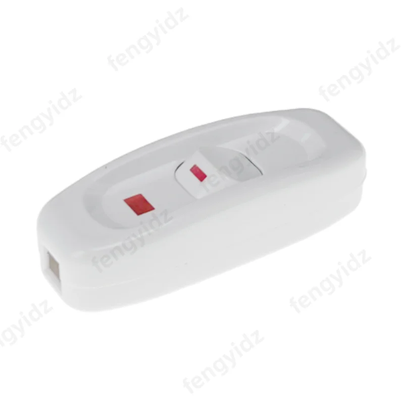 ?   4PCS 가전제품 인라인 코드 스위치 검정/흰색 AC 250V 10A 헤비 듀티 스루 스위치 온오프 램프 전구 벽면 라인 제어 스위치