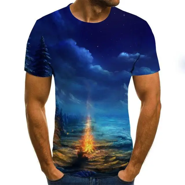 t shirt sale 2022 Summer Streamer Color Pattern Print Men's Women's Short Sleeve Round Neck T-Shirt Fashion Shirt XS-5XL designer t shirts T-Shirts