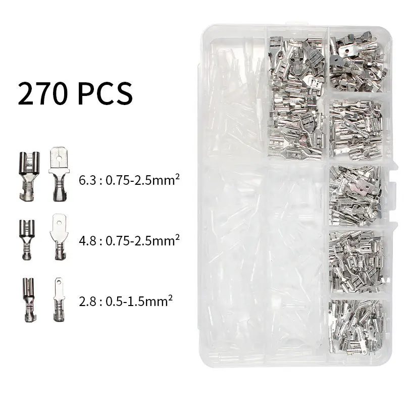 IWISS IWS-2412M Crimping Pliers 2.8/4.8/6.3mm Plug Insulated Male Female Connectors Wire Crimper Set Terminals Assortment Kit 3
