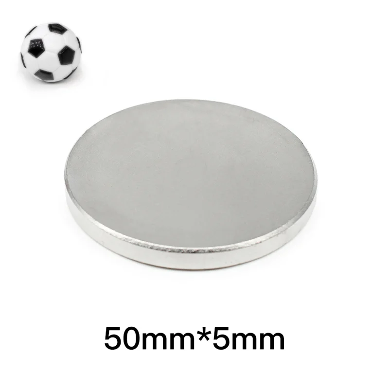 강력한 자석 디스크, 벌크 라운드 네오디뮴 자석, N35 대형 디스크 자석, 50x5mm, 50x5mm, 1  10 개