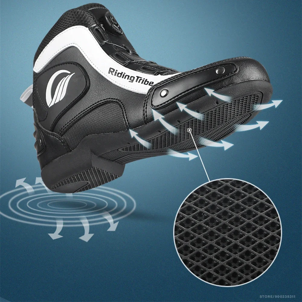 Fashion Motorcycle Boots Men Riding