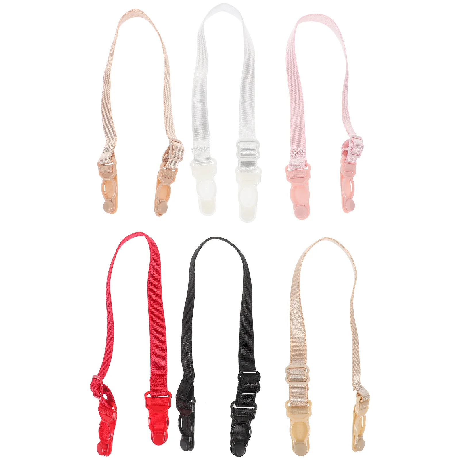 6 Pcs/Set Non-slip Straps Buckle Women Bras for Anti-slip Replace