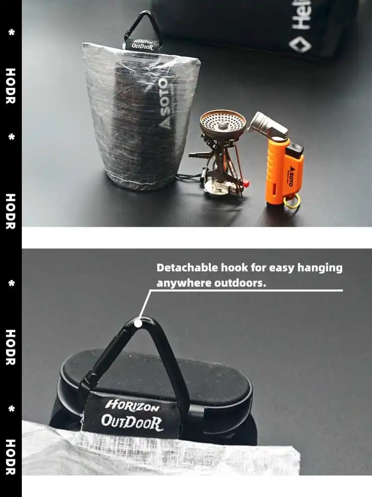 DCF stuff sack used outdoors with headlamp for ambient lighting