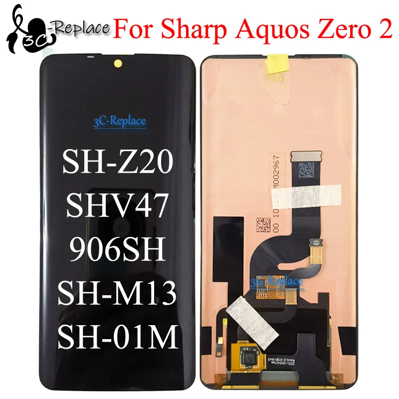 OLED Black 6.4 Inch For Sharp Aquos Zero 2 Zero2 SH-Z20