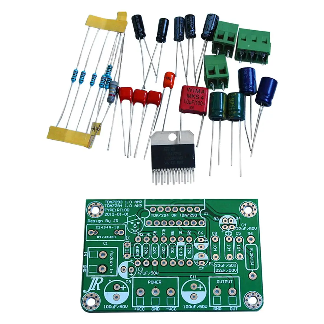 

TDA7294 80W 100W Mono Audio AMP Amplifier Board DC30V-40V Kits Green